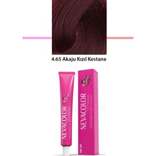 DS LLC Premium 4.65 Akaju Kızıl Kestane - Kalıcı Krem Saç Boyası 50 G Tüp DSLLC34-43TX