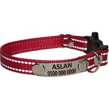 Ayz Markalama Sabit Künyeli Isimli Köpek Tasması, Küçük Irk Köpekler Için Isme Özel Tasma