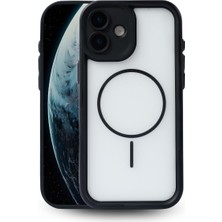 Fenza iPhone 16 Uyumlu Kamera Korumalı Magsafe Wireless Şarj Özellikli Mat Silikon Siyah renkli Silikon Telefon Kılıfı