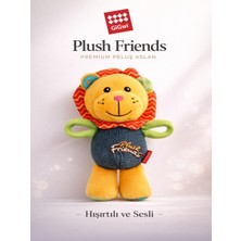 GiGwi Plush Friendz Premium Peluş Aslan – Sesli ve Hışırtılı Köpek Oyuncağı - Küçük Irk & Yavru