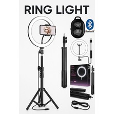 10 Inç LED Ring Işıklı Tripod, Youtuber ve Tiktok Makyaj Işığı