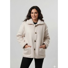 Pique JEAN1 KADIN MONT Peluş Astarlı Kadın Oversize Süet Mont