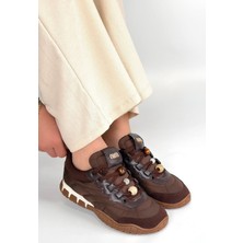 Fresco Scarfs Tues Kahverengi Nubuk Bağcıklı Spor Ayakkabı