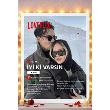 Sevgililer Günü Hediyesi - 14 Şubat Hediyesi - Kişiye Özel Netflix Çerçeveli Tablo