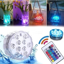Oktay Sesal Submersible LED Light IP68 Remote Control 16 Colors Su Geçirmez Kumandalı Işıklı Bardak Altlığı Rgb