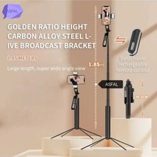 Çift Işıklı Çantalı 185 cm Alüminyum Tripod, Gopro ve Kamera Uyumu