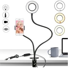 Yaratıcı Selfie ve Stüdyo Işığı, LED Ring Light, Masa Lambası