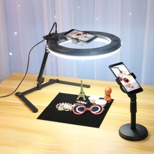 Masaüstü Çekim Standı ve 10" Ring Light ile Profesyonel Fotoğraf ve Video