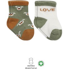 Bistyle Love Dog Penye Soket Çorap 2'li BS10118 Nil