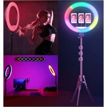 Mega Boy 70W Rgb Ring Light, Tripod ve Uzaktan Kumandalı, Profesyonel Çekim