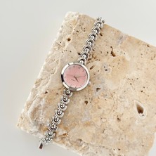 Vesce Atelier Avelay Gümüş Saat Pembe