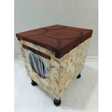 Kardemir Ahşap Kedi Evi Yuvası Tek Kedilik Su Geçirmez 36X33X30 cm