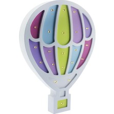 Mutlu Adım Ahşap LED Işıklı Pilli Balon