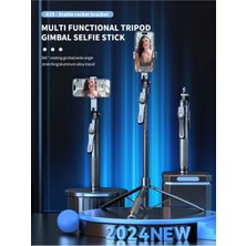 Bluetooth Kumandalı 215 cm Uzun Tripod ve Telefon Tutuculu Selfie Çubuğu
