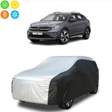 AUTOES Volkswagen Taigo 2024 Model Araba Brandası Oto Branda Gri-Siyah