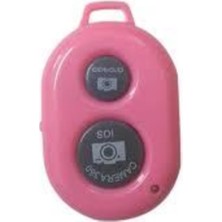 Pembe Bluetooth Uzaktan Kumanda, Tüm Telefonlara Uyumlu, Video ve Fotoğraf Çekim