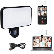 Çok Renkli Şarjlı Selfie Işığı, Telefon ve Bilgisayar Uyumlu
