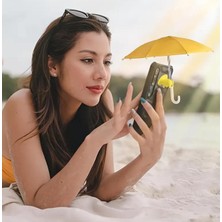 Güneş Koruyucu Telefon Şemsiyesi, Vantuzlu, Sarı, Uv ve Uv Koruma
