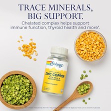 Solaray Zinc Copper With Kelp & Pumpkin Seed Iodine 100 Vegcaps