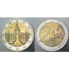 Banknoting Almanya 2 Euro 2016 D Hatıra-Sachsen.