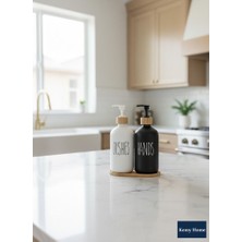 Kemy Home Doğal Bambu & Cam 2’li Sabunluk Seti – Minimal Dishes & Hand Tasarımı