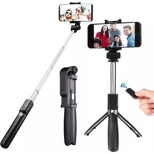 Pratik Bluetooth Selfie Çubuğu Tripod Monopod, Kolay Kullanım