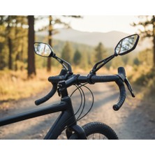 New Sport Ayarlanabilir Bisiklet, Scooter ve Motosiklet Dikiz Ayna Seti - Kolay Montaj Darbeye Dayanıklı Plastik 2 Adet Sağ/sol