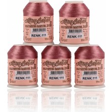 5 Adet Alray Altınbaşak Oya ve Dantel Ipi 20 gr - - No: 111