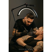 56CM LED Ring Light, Metal Kelepçeli, Masaya Montaj, 3000-6500K