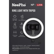 iPhone 15 Pro Max Uyumlu Profesyonel Ring Light, Selfie Çubuğu ve Tripod Seti