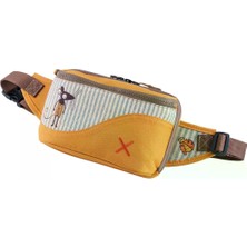 Pisikopat Sanatsal Fare Figürlü Canvas Unisex Göğüs ve Bel Çantası