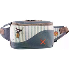 Pisikopat Sanatsal Fare Figürlü Canvas Unisex Göğüs ve Bel Çantası