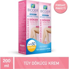 Bioder Tüy Dökücü Krem Bio-Epilation Kadınlar Için 100 ml 2 Adet - Dezenfektan Hediyeli (%72 Alkol)
