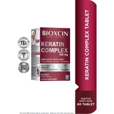 Bioxcin Forte Keratin Complex 60 Tablet - Dezenfektan Hediyeli (%72 Alkol)