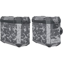 Gp Kompozit DSN01 ÜNIVERSAL40 Lt. x 2 Desenli Aliminyum Yan Çanta Seti