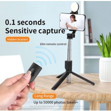 Yüksek Kaliteli Uzun Çekim Selfie Çubuğu ve Tripod Kombinasyonu