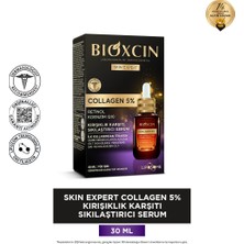 Bioxcin Skin Expert Collagen %5 Kırışıklık Karşıtı Sıkılaştırıcı Serum 30 ml - Dezenfektan Hediyeli (%72 Alkol)