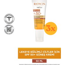 Bioxcin Sun Care Melatone Lekeli Ciltler Için 50 ml 50 Faktör Güneş Kremi - 3 Adet (150 Ml) - Dezenfektan Hediyeli (%72 Alkol)