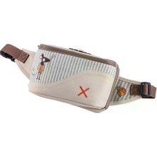 Pisikopat Sanatsal Fare Figürlü Canvas Unisex Göğüs ve Bel Çantası