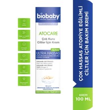 Biobaby Atopik Ciltler Için Bakım Kremi 100 ml - Dezenfektan Hediyeli (%72 Alkol)