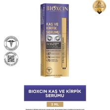Bioxcin Kolajen ve Hyaluronik Asit Içerikli Kaş ve Kirpik Serumu 3 ml - Dezenfektan Hediyeli (%72 Alkol)