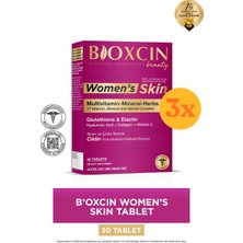 Bioxcin Women's Skin 30 Tablet - 3 Adet (90 Tablet) - Dezenfektan Hediyeli (%72 Alkol)