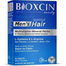 Bioxcin Men's Hair 30 Tablet - Dezenfektan Hediyeli (%72 Alkol)