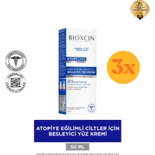 Bioxcin Atopicare Yüz Kremi 50+ Spf Tüm Cilt Tipleri Için Nemlendirici 50 ml - 3 Adet (150 Ml) - Dezenfektan Hediyeli (%72 Alkol)