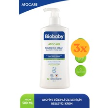 Biobaby Atocare Besleyici Krem 500 ml - 3 Adet (1500 Ml) - Dezenfektan Hediyeli (%72 Alkol)