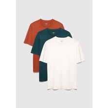 Mavi 3lü Erkek Basic Tişört 0612315-87831