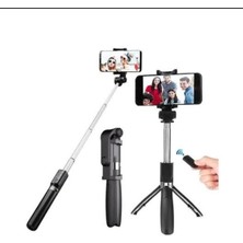 iPhone 12 Uyumlu Bluetooth Selfie Stick Tripod Monopod, Kolay Kullanım