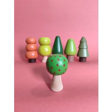 6lı Ağaç Seti Ahşap Oyuncak