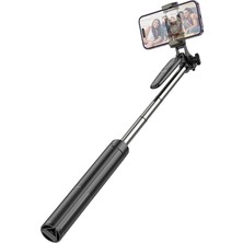 K19 1.57M Broadcast Holder Selfie Çubuğu Siyah, Uzun Çekimli Kullanım