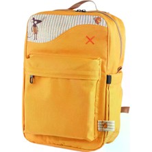 Pisikopat Fare Desenli Sanatsal Panelli Kanvas Unisex Sırt Çantası